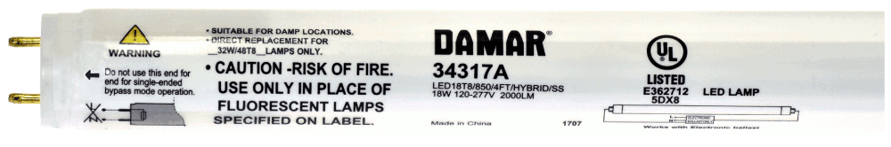 Damar 34317A LED Tube