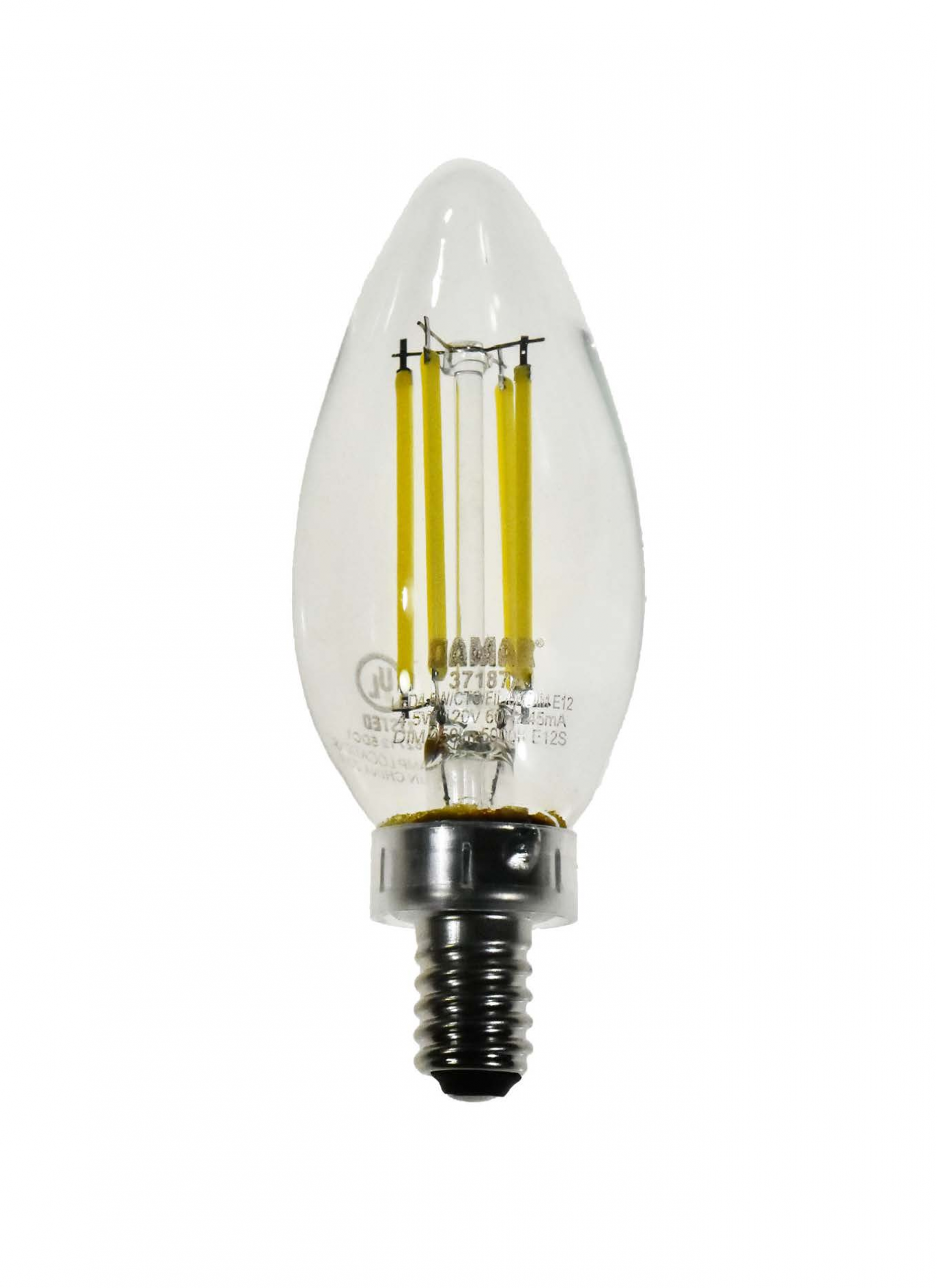 Damar 37187A LED Candelabra Bulb