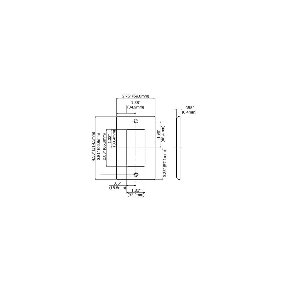 Leviton 80401-REW Wallplate