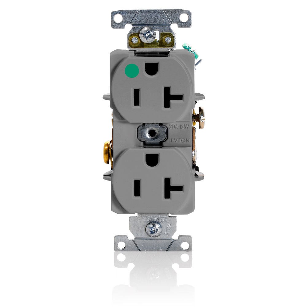 Leviton 8300-HGY Receptacle