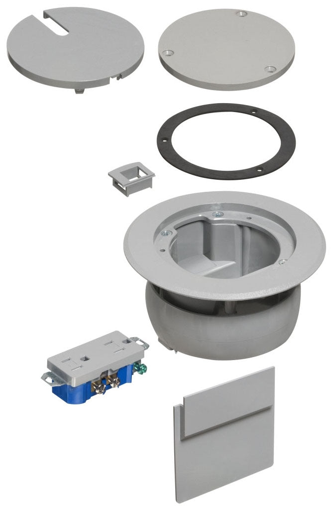 Arlington Industries FLBC4560DGY Floor Box