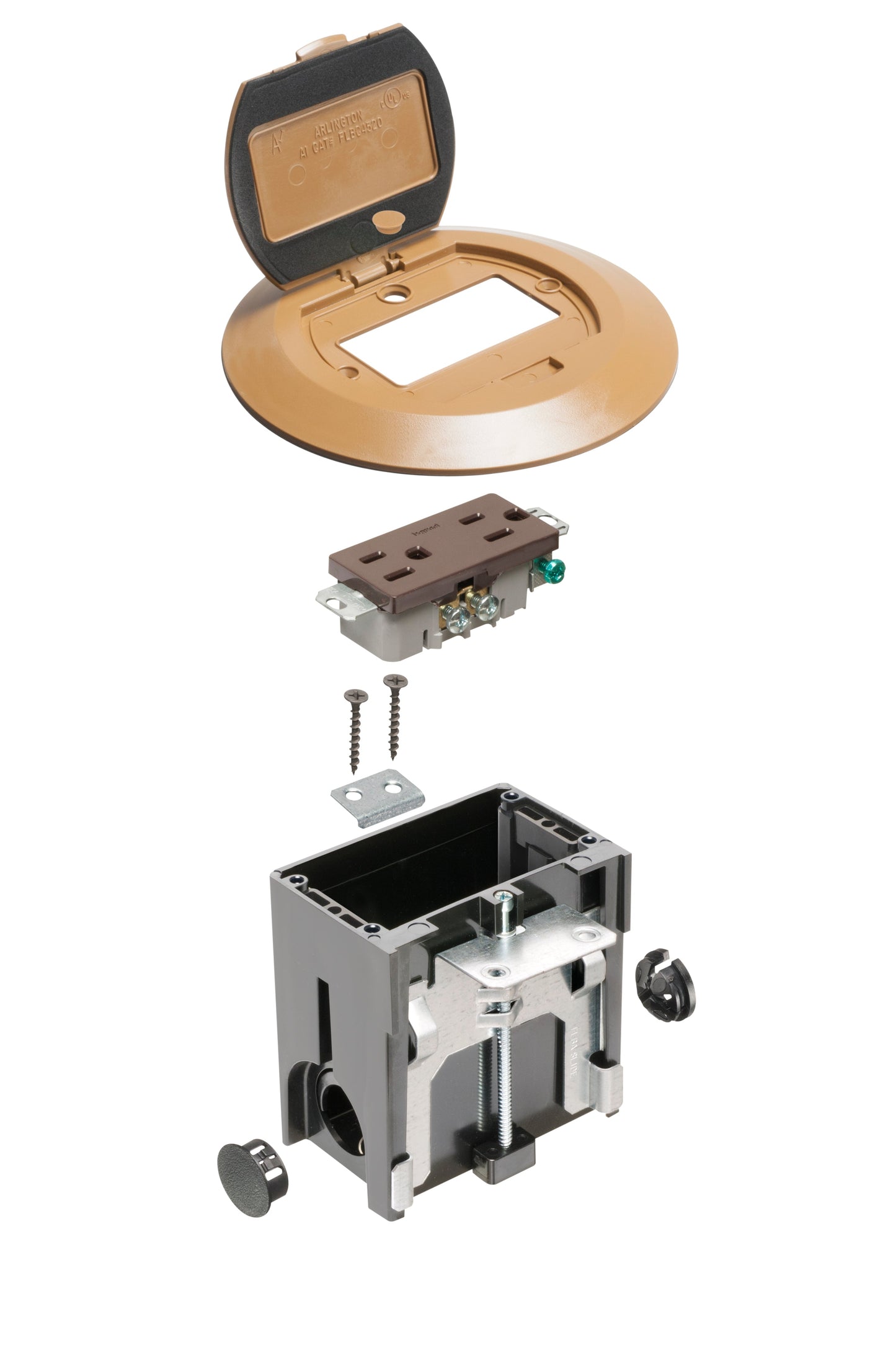 Arlington Industries FLBAFR101CA Floor Box