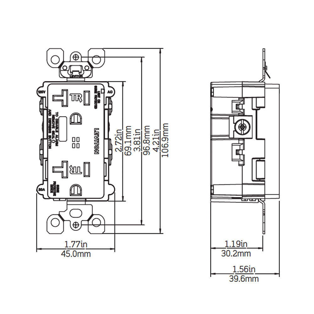 Leviton T5380-W Receptacle