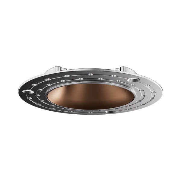 ELCO Lighting E1AK61FSDBZ 1 Inch Round Architectural Oak Trimless Reflector Downlight Sunset Dimming 38 Degree 850 lm All ...