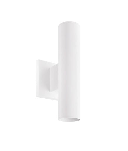 ELCO Lighting E25AW07-1327 2-Inch White LED Wall Mount Fixture, 750 lm / 1350 lm, 2700K