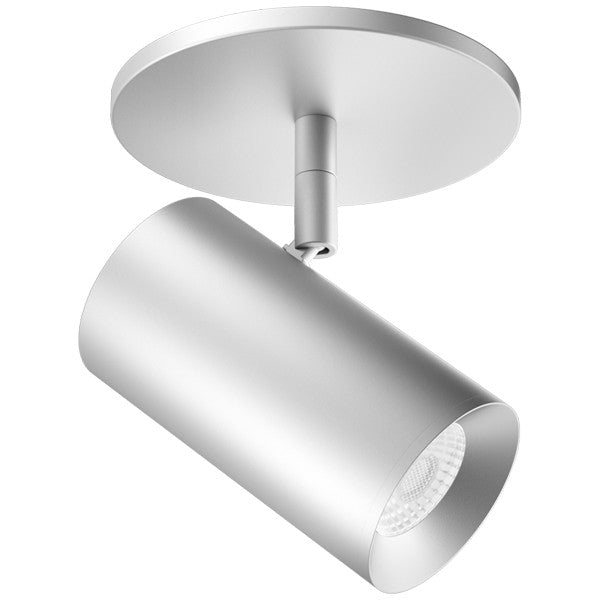 ELCO Lighting E25MS-0824D27 2-Inch Silver LED Monopoint Fixture, 850 lm, 2700K, 24V