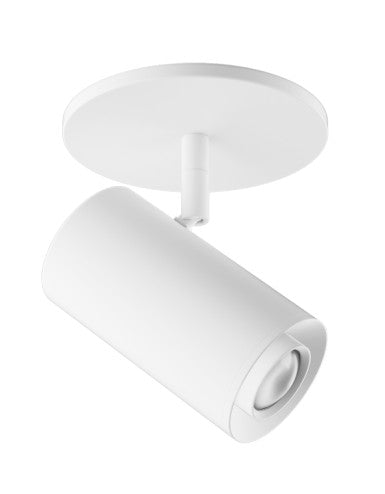 ELCO Lighting E25MW-0727-FC 2-Inch White LED Monopoint Fixture, 720-860 lm, 2700K, 18°-50°