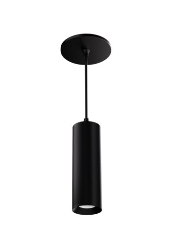 ELCO Lighting E25PB-0727FC 2-Inch Black LED Pendant Light, 750 lm, 2700K, 18°-50° / 50°