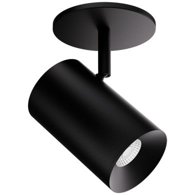 ELCO Lighting E36MB-08CT5-W 3-Inch Black LED Monopoint Fixture, 850 lm, 5CCT, 60°