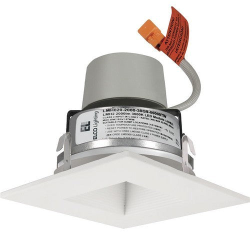ELCO Lighting E415R0830W 4" LED White Square Baffle Insert with Driver 850 lm