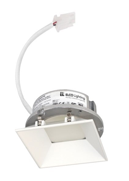 ELCO Lighting E444C0835W2 4-Inch LED Square Reflector Module, 850 lm, 3500K