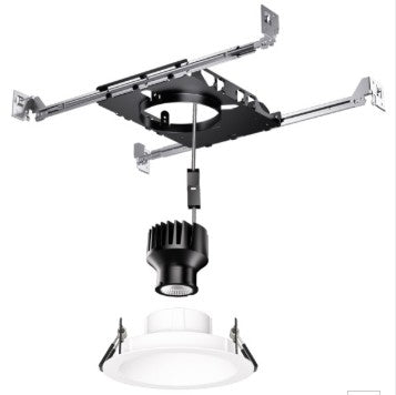 ELCO Lighting E4CKT10DX-EM 4-Inch Recessed Housing, 1000 lm, Battery Backup, 3-in-1 Dimming