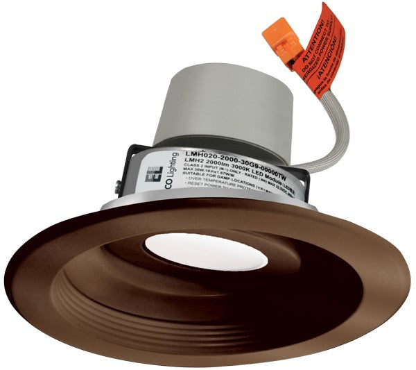 ELCO Lighting E616R08SDBZ 6-Inch Bronze LED Baffle Trim Module, 850 lm