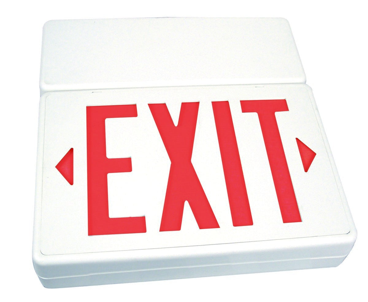 ELCO Lighting EELE1 LED Exit with Btry 1 Or 2 Fce Rd