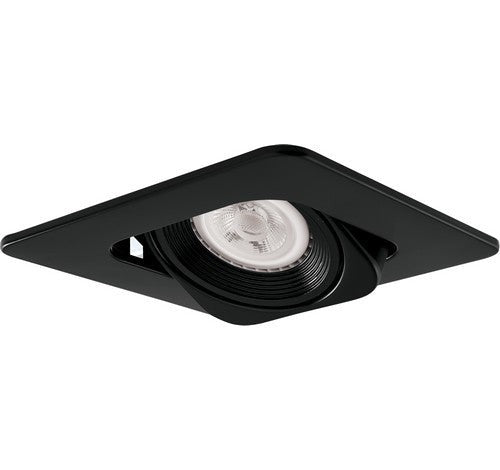 ELCO Lighting EL2440B 4" Low Voltage Square Trim, Black
