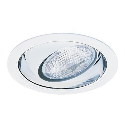 ELCO Lighting EL419GW 6" Rgrsd White Eybl, Gld Reflector