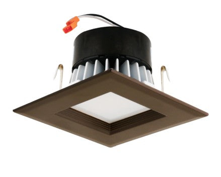 ELCO Lighting EL441CT5BZ 4" LED Insert Square Baffle 10W 3K 750 lm 5Cct