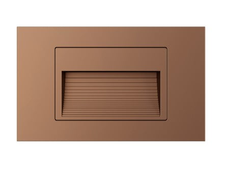 ELCO Lighting 50 lm 3CCT 120V Horizontal Louvered Step Light ELST28CT3W