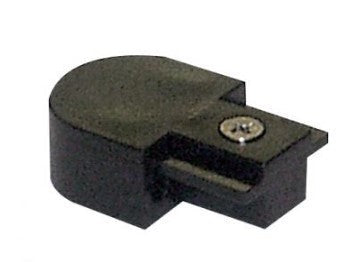 ELCO Lighting Mini Black Finish Track End Cap EP2012B