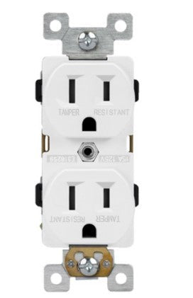 Enerlites Comm Tr Receptacle 15A 125V 5-15R White 61540-TR-W