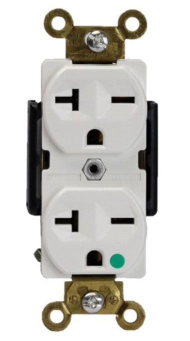 Enerlites Hos Duplex Receptacle 20A 250V 6-20R White 62021-W