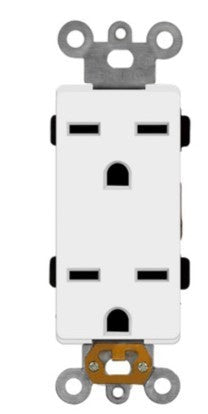 Enerlites Ind Duplex Receptacle 15A 250V 6-15R White 63151-W