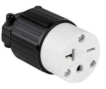 Enerlites Ind Sb Con2P 3-Way Grd 20A 250V 6-20C Black 66231-BK