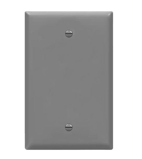 Enerlites Mid-Size 1-Gang Blank Wall Plate Gy 8801M-GY