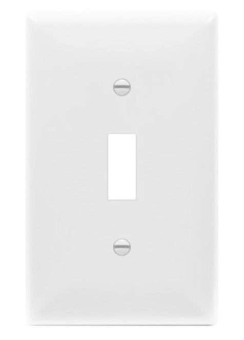 Enerlites Over-Sized 1-Gang Toggle Wall Plate White 8811O-W