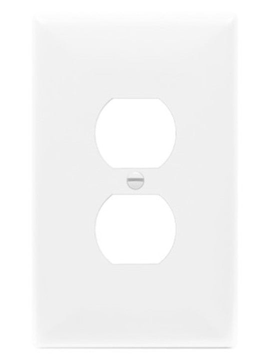 Enerlites Over-Sized 1-Gang Duplex Wall Plate White 8821O-W
