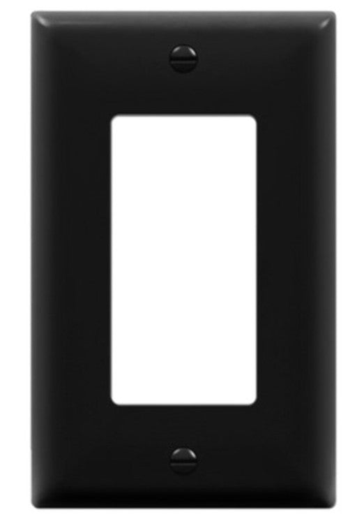 Enerlites Standard 1-Gang Decorator/GFCI Wall Plate Black 8831-BK