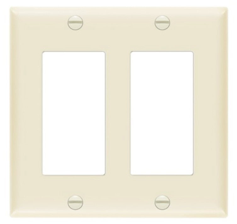 Enerlites Standard 2-Gang Decorator/GFCI Wall Plate Light Almond 8832-LA