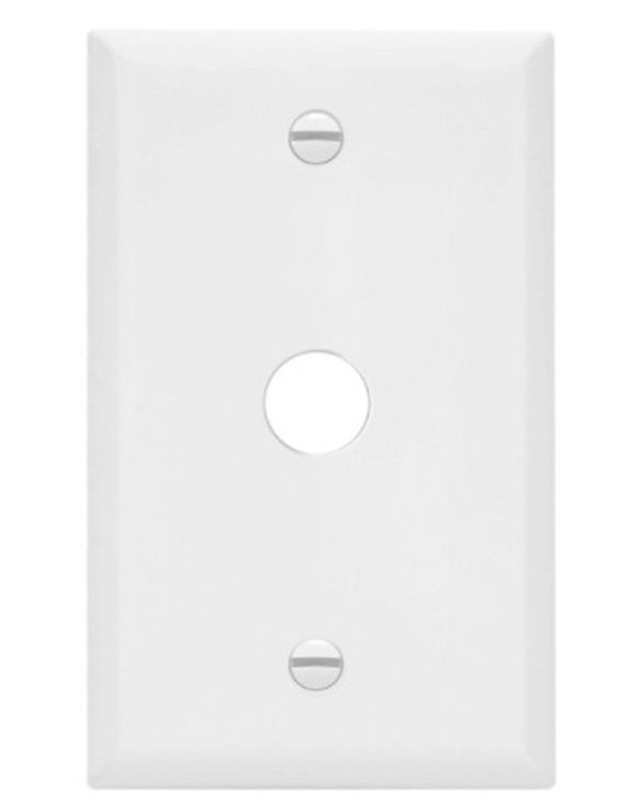 Enerlites Standard 1-Gang Single Receptacle 0.625" Dia. Hole Wall Plate Ivory 8861-I