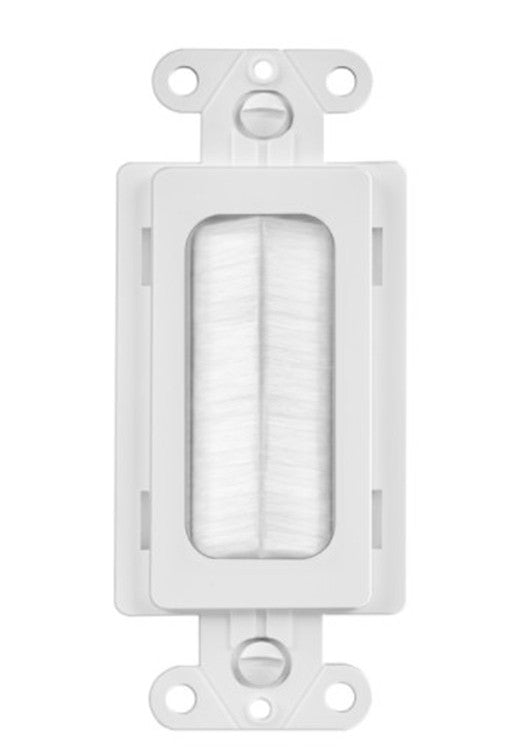 Enerlites Single Brush Plate White 8891-W