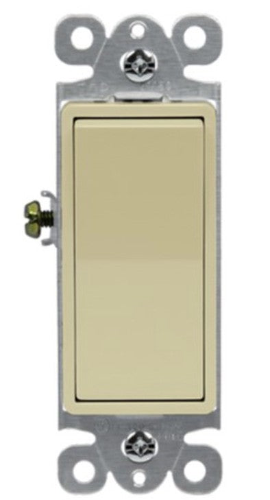 Enerlites Comm Decorator Switch 20A 3-Way 120/277V Ivory 93200-I