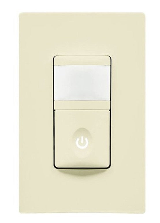 Enerlites In Wall Pir VAC Sensor Single Pole 120/277V Light Almond HMVS-J-LA
