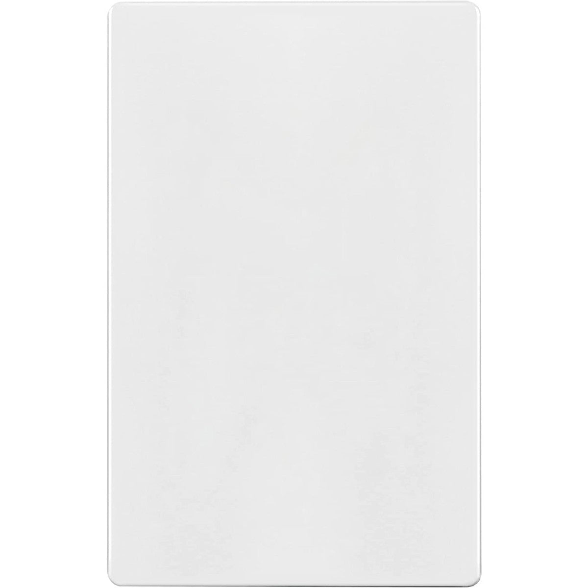 Enerlites Standard Snap In Screwless 1-Gang Blank Wall Plate White SI8801-W