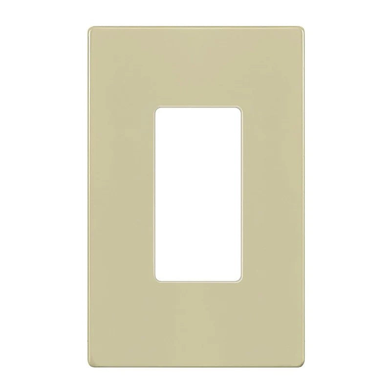 Enerlites Standard Snap In Screwless 1-Gang Decorator/GFCI Wall Plate Ivory SI8831-I