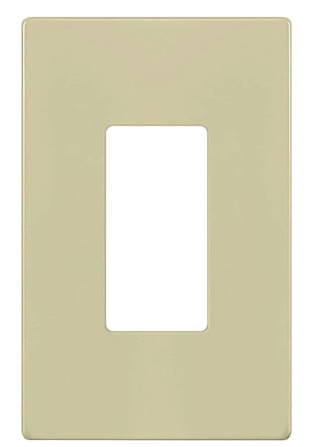 Enerlites Mid-Size Snap In Screwless 1-Gang Decorator/GFCI Wall Plate Ivory SI8831M-I