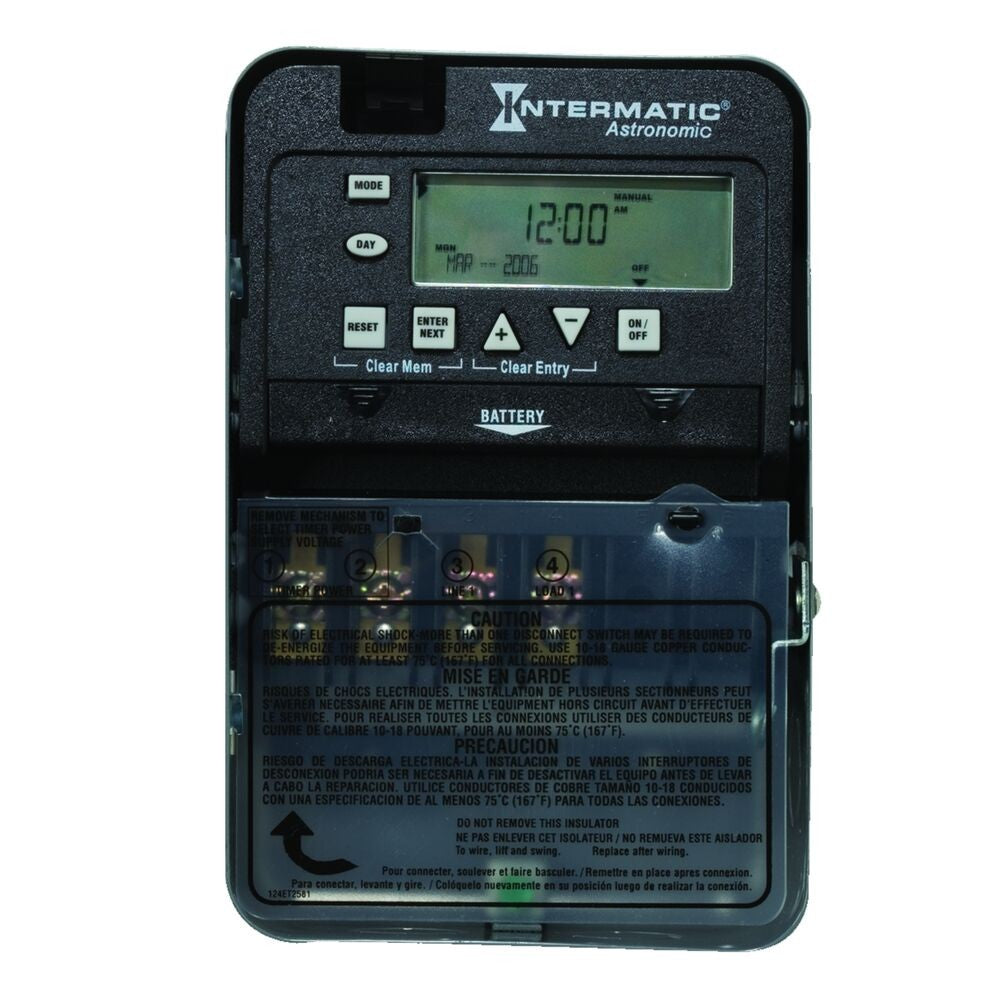 Intermatic 120-277 VAC 1-Circuit Indoor Astronomic Electronic Control ET8015C