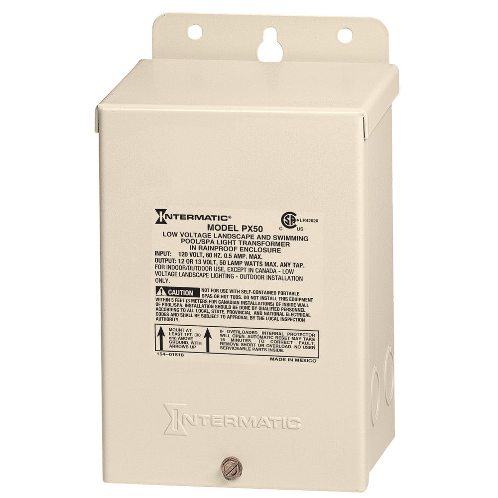 Intermatic 120V Beige Pool and Spa Safety Transformer PX50