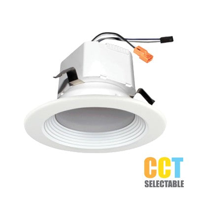 Lighting Spot 26 4 in. 10W 0-10V 5CCT Selectable (27K/30K/35K/40K/50K) Smooth White LED Recessed Downlight LSL-403EN-5CCT-...