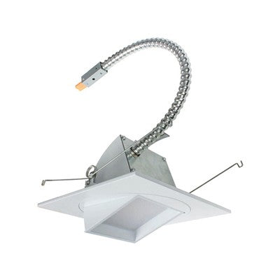 Lighting Spot 26 5 in. 16W 5000K Square Adjustable White LED Recessed Downlight LSL-5-SQ-545-5K