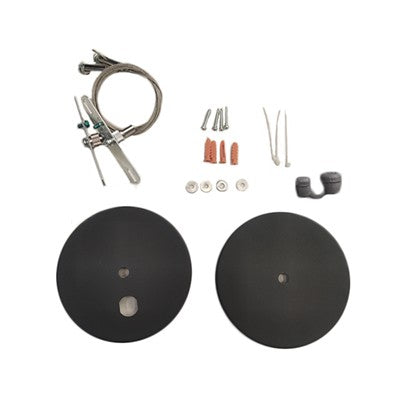 Lighting Spot 26 4 ft. Black Canopy Kit LSS-C-4BL