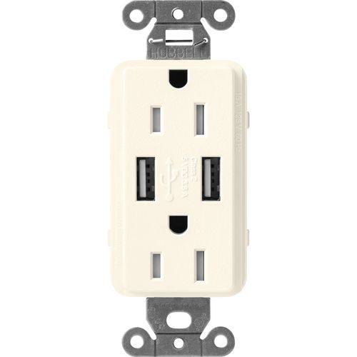 Lutron SCR-15-UBTR-BI USB Receptacle