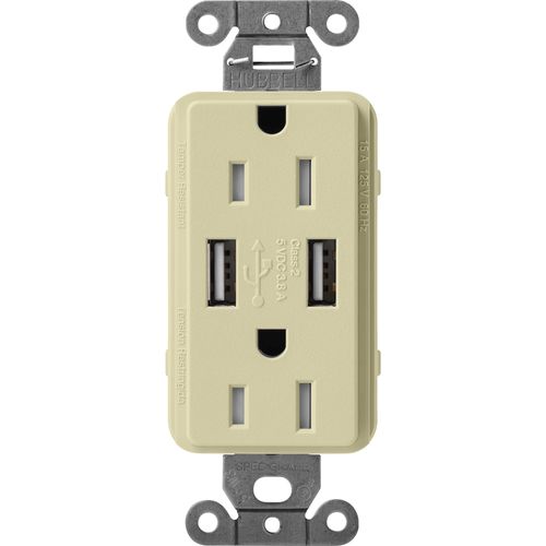 Lutron SCR-15-UBTR-SA USB Receptacle
