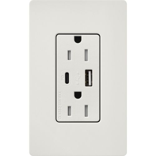 Lutron SCR-15-ACTR-LG USB Receptacle