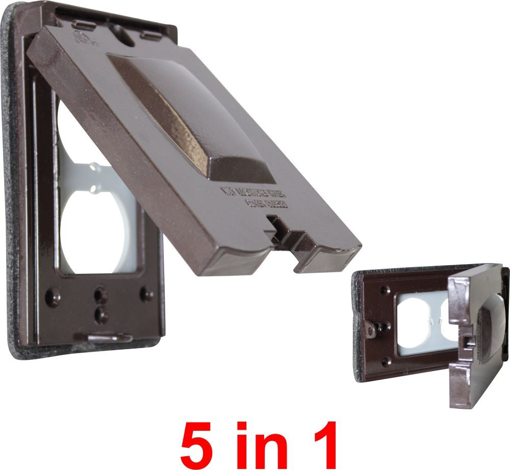 Orbit 1-Gang Bronze Universal cover Weatherproof Cover 1C-U-BR - SKU 1CUBR