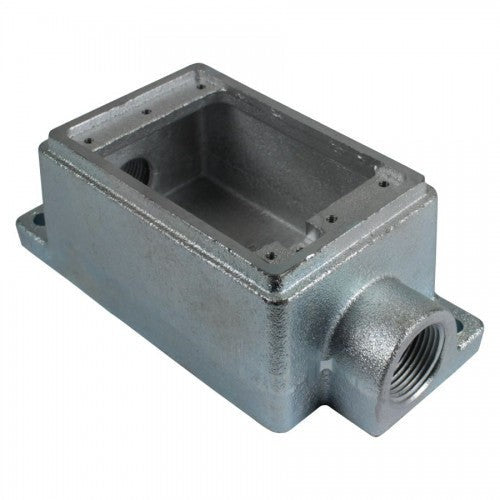 Orbit 1-Gang Malleable Iron Cast Device Box Feed-through 1/2 in 2 in Deep 1MFSC50