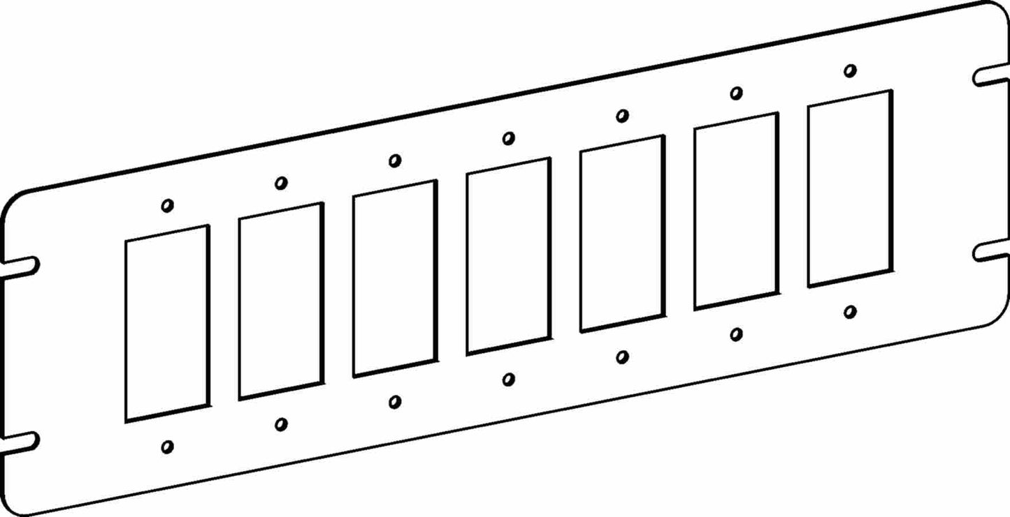 Orbit 7-Gang GFCI / Decorators Switch Box Cover 4M7-GFI